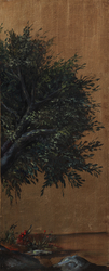 Özverler - Altın Zeminde Ağaç Kabartmalı Tablo