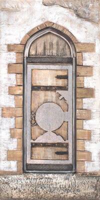 Antik Kapı Kabartma Tablo