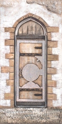 Antik Kapı Kabartma Tablo - Thumbnail