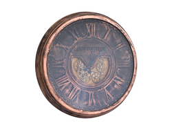 Özverler - Antiques Bakır Metal Saat çap 80cm