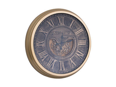 Antiques Gold Metal Saat çap 80cm