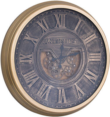 Antiques Gold Metal Saat çap 80cm