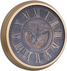 Antiques Gold Metal Saat çap 80cm - Thumbnail