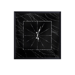 Hologram Çizgili Duvar Saati 83x83cm - Thumbnail