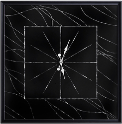 Özverler - Hologram Çizgili Duvar Saati 83x83cm