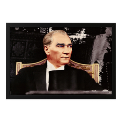 Atatürk Çerçeveli Poster-9 - Thumbnail