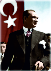 Atatürk Çerçeveli Poster - Thumbnail