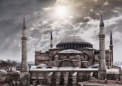 Ayasofya Müzesi Kanvas Tablo - Thumbnail