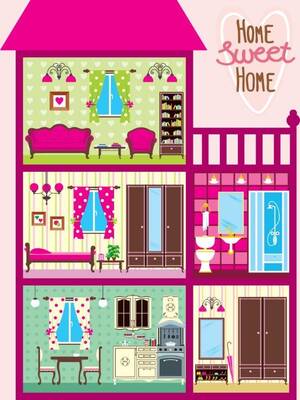 Barbie'nin Evi Kanvas Tablo