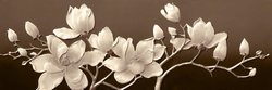 Özverler - Beyaz Çiçekli Dallar Kabartmalı Tablo