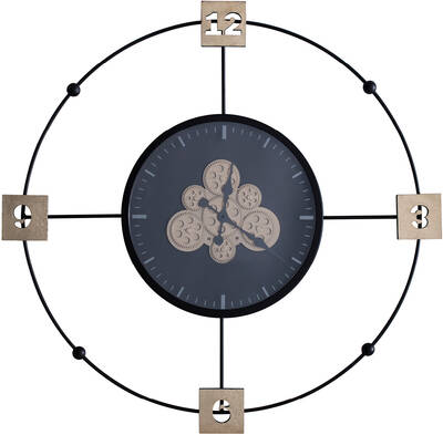 Çarklı Metal Duvar Saati çap 97cm