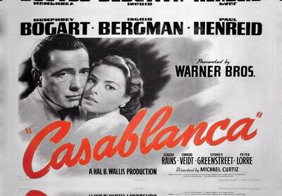 Casablanca Film Afişi Kanvas Tablo