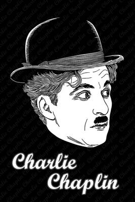 Charlie Chaplin Poster Kanvas Tablo