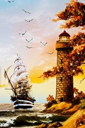 Özverler - Deniz Feneri ve Gemi