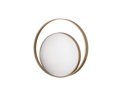Özverler - Gold Çemberli Ayna Çap 80cm