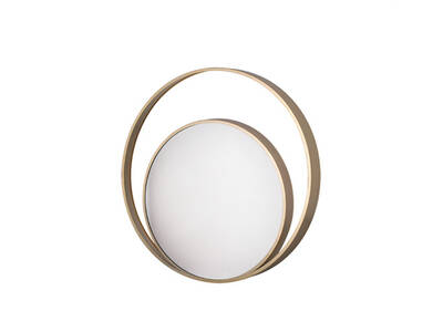Gold Çemberli Ayna Çap 80cm
