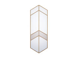 Gold Metal Çerçeveli Ayna 50x140