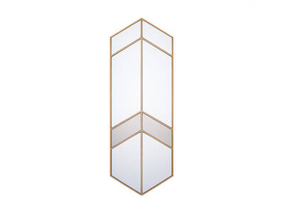 Gold Metal Çerçeveli Ayna 50x140