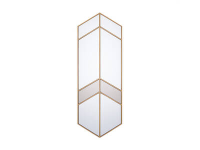 Gold Metal Çerçeveli Ayna 50x140