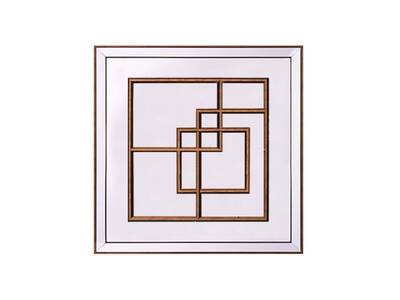 Gold Çerçeveli ayna 55x55