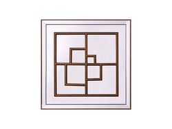 Gold Çerçeveli ayna 55x55 - Thumbnail