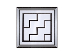 Füme Çerçeveli Ayna 55x55 - Thumbnail