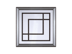 Füme Çerçeveli Ayna 55x55 - Thumbnail