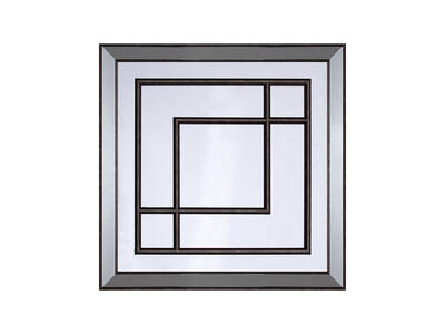 Füme Çerçeveli Ayna 55x55