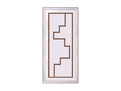 Geometrik Desenli Ayna 67x127