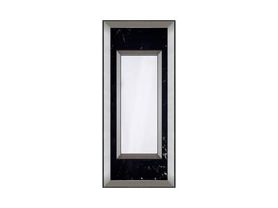 Siyah Desenli Ayna 47x107
