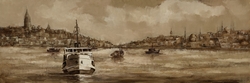Özverler - Galata Kulesi Kabartmalı Tablo