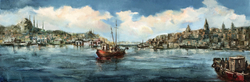 Özverler - Galata Kulesi Kabartmalı Tablo