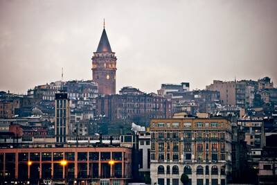 Galata Kulesi Kanvas Tablo