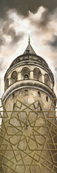 Özverler - Galata Tower Kabartmalı tablo