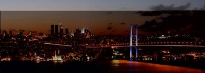 Gece Vakti İstanbul Kanvas Tablo