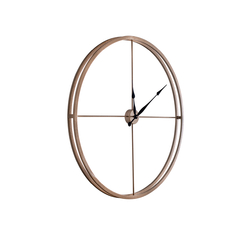 Gold Metal Duvar Saati çap 90cm - Thumbnail