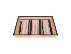 Gold Siyah Desenli Tepsi 31x46
