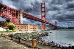 Özverler - Golden Gate Köprüsü Kanvas Tablo