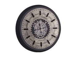 Özverler - Grand Central Gümüş Çarklı Saat Çap 80cm