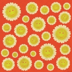 Gülümseyen Güneşler Kanvas Tablo - Thumbnail
