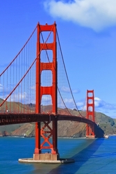 Özverler - Gün Işığında Golden Gate Kanvas Tablo