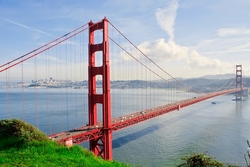 Özverler - Gün Işığında Golden Gate Kanvas Tablo