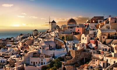 Günbatımında Mykonos 2
