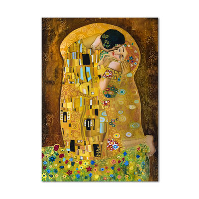 Gustav Klimt Öpücük Kanvas Tablo