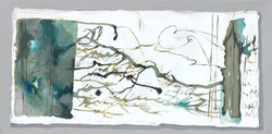 Özverler - Haki Detaylı Soyut Kabartma Tablo