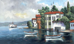 Özverler - Hisardaki Yalı Kabartmalı Tablo