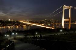 Işıklı Boğaziçi Köprüsü Kanvas Tablo