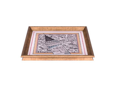 İstanbul Galata Kulesi Tepsi 40x40cm