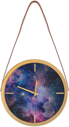 Kemerli Gold Uzay Saat çap 38cm - Thumbnail