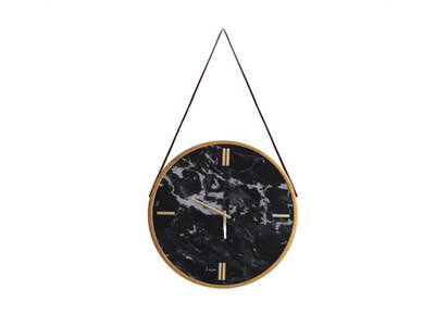 Kemerli Yuvarlak Altın Saat çap 45cm